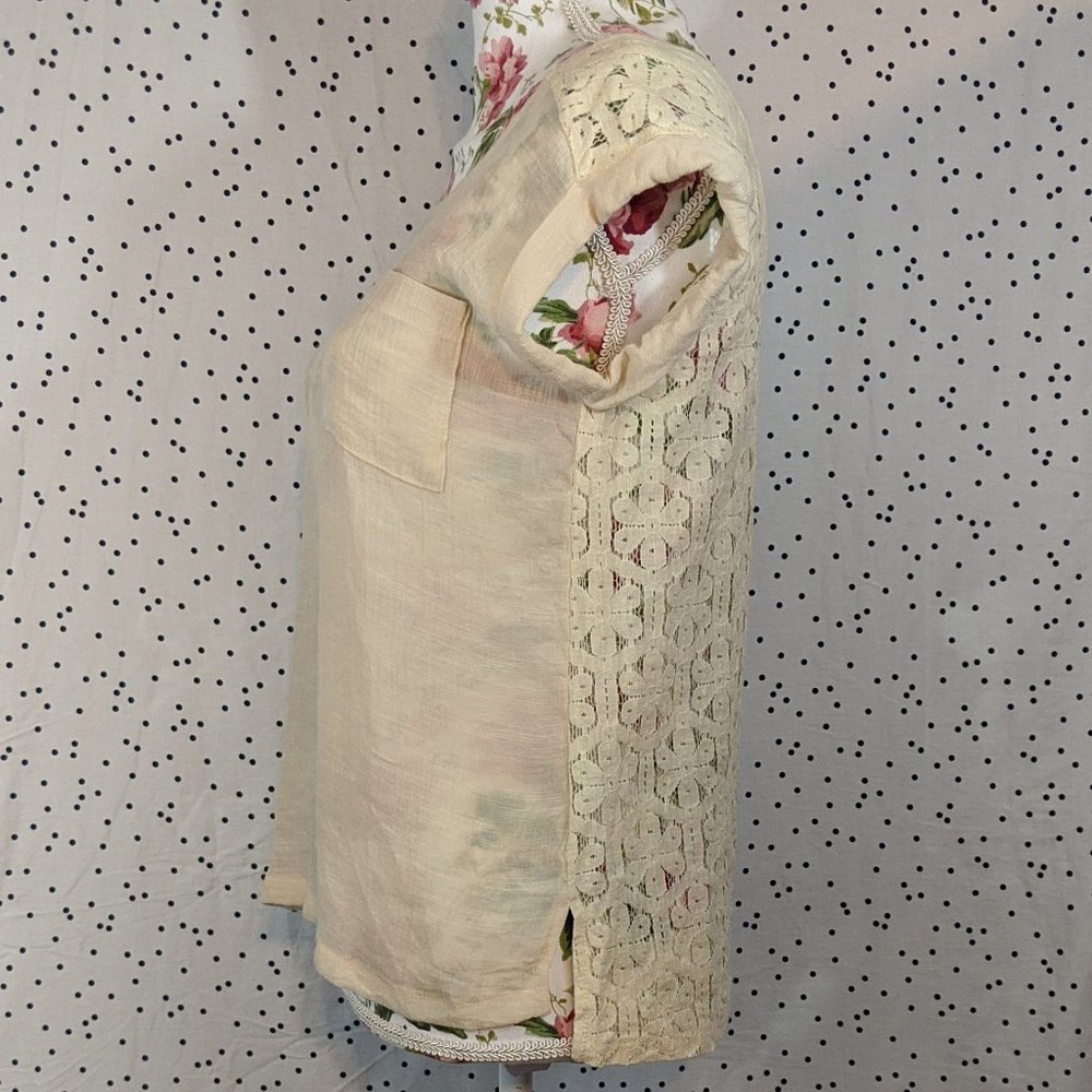 Anthropologie Mine Lace Back Top - Size S - Picture 6 of 10